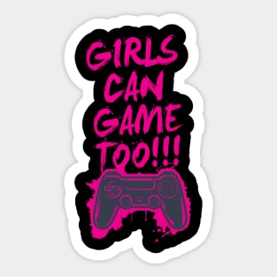 Gamer Girl T-Shirt Sticker